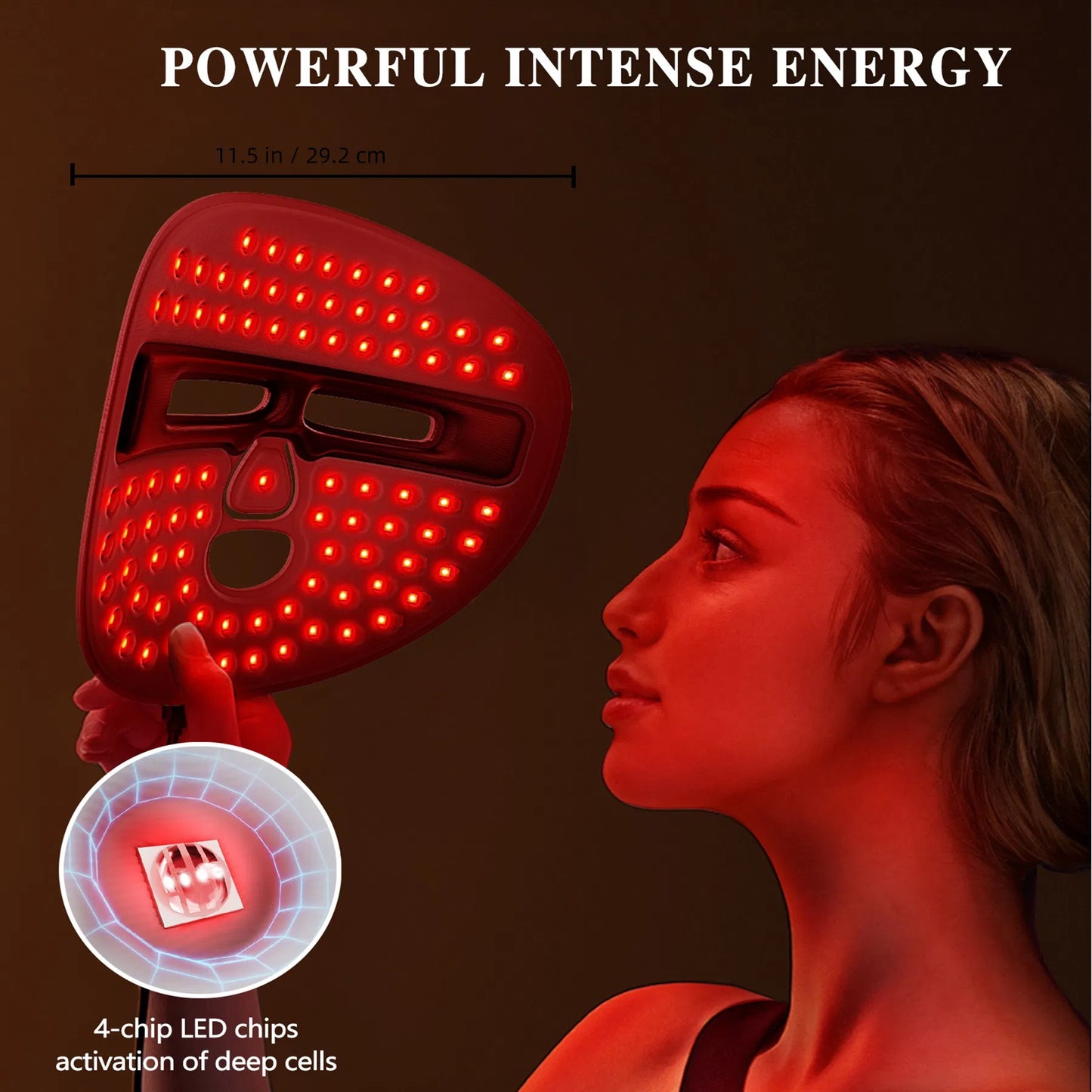 Red LED Light Skin Facial Care Mask