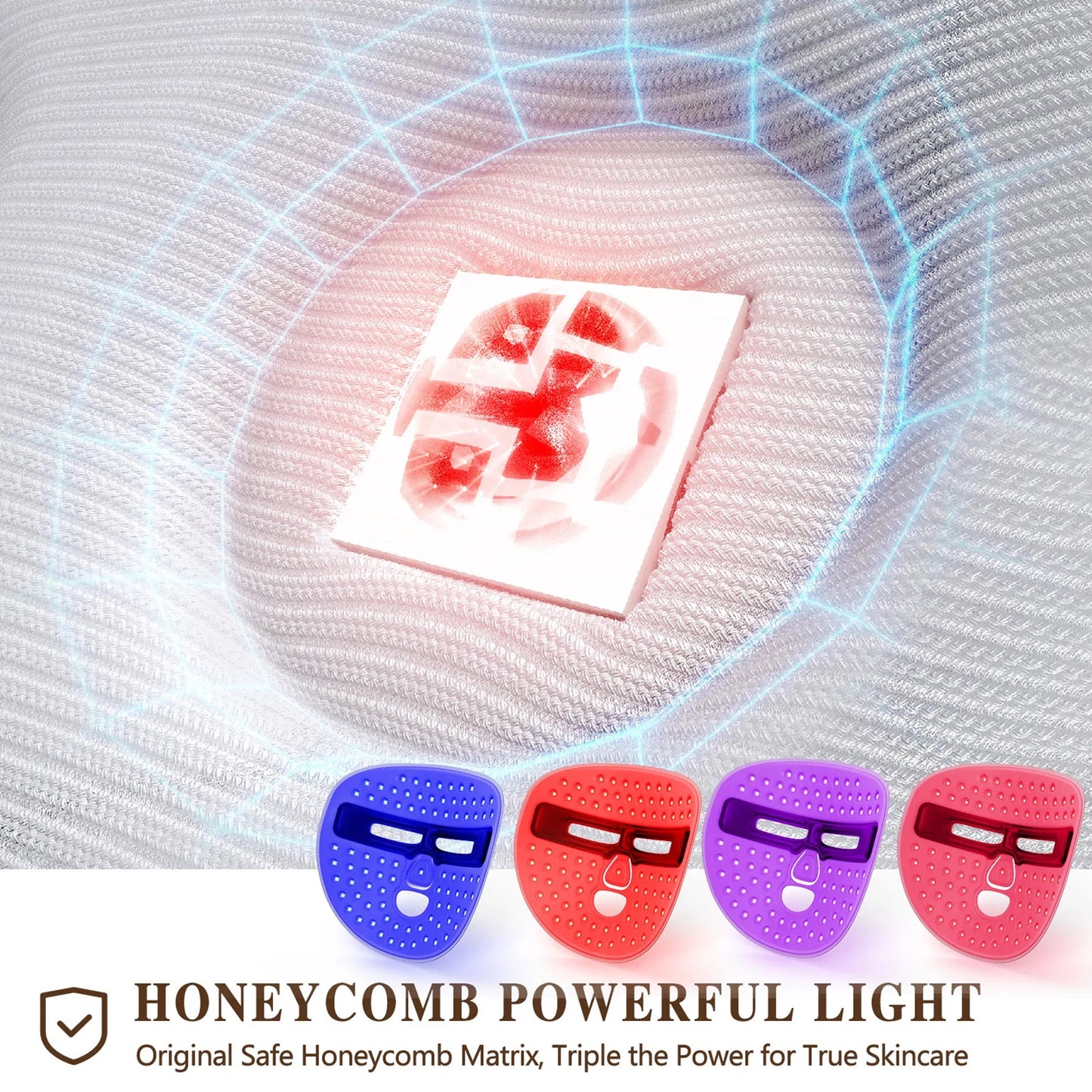 Red LED Light Skin Facial Care Mask